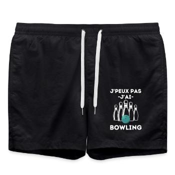 BOWLING 2 - Short de bain - noir - Devant - AI Model Male 185 light (185cm)