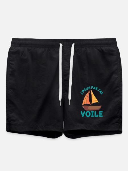 Bateau à voile 1 - Short de bain - noir