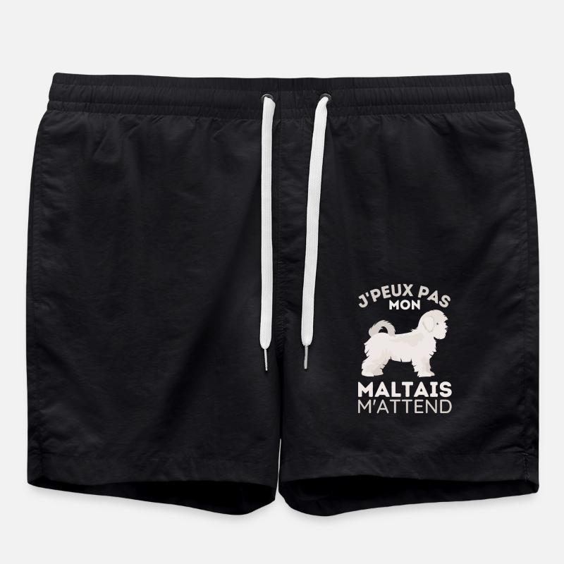 Chien maltais 2 - Short de bain - noir