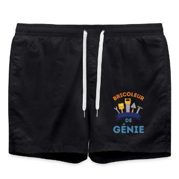 Bricoleur de génie 5 - Short de bain - noir - Devant - AI Model Male 185 light (185cm)