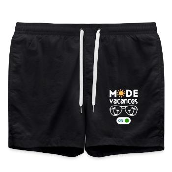 Mode vacances activé - Short de bain - noir - Devant - AI Model Male 185 light (185cm)
