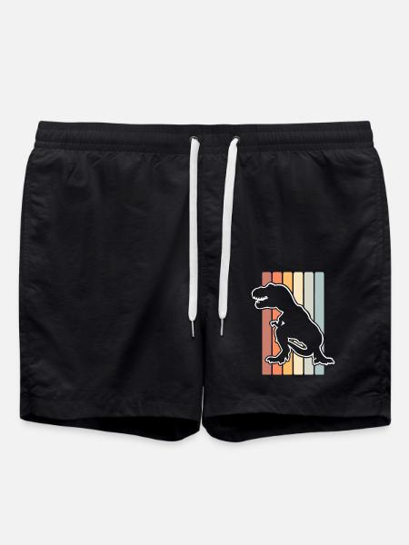 T Rex - Swim Trunks - black