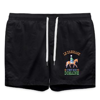 LE DRESSAGE C EST MON DOMAINE 2 - Short de bain - noir - Devant - AI Model Male 185 light (185cm)