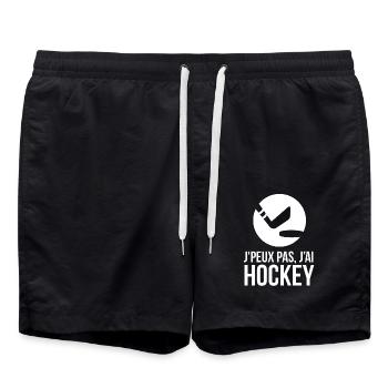 Hockey sur glace 1 - Short de bain - noir - Devant - AI Model Male 185 light (185cm)