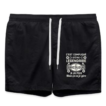 Bricoleur légendaire 2 - Short de bain - noir - Devant - AI Model Male 185 light (185cm)