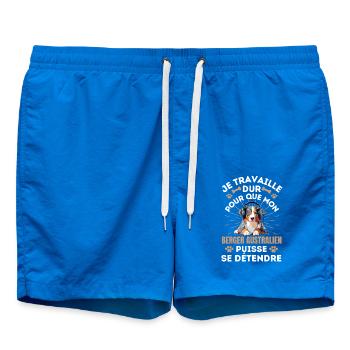 Cadeau propriétaire de chien berger australien 2 - Short de bain - cobalt blue - Devant