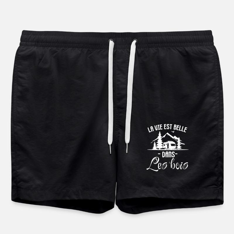 Camping camper - Short de bain - noir