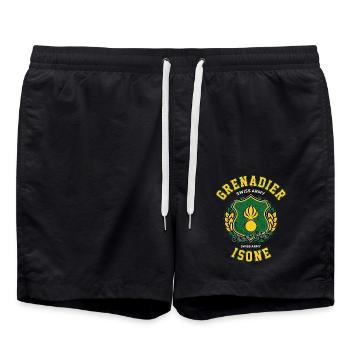 Grenadier - Badeshorts - Schwarz - Vorne - AI Model Male 185 light (185cm)
