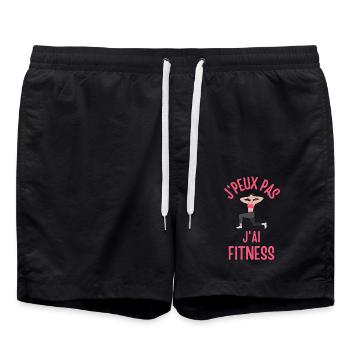 Fitness femme - Short de bain - noir - Devant - AI Model Male 185 light (185cm)