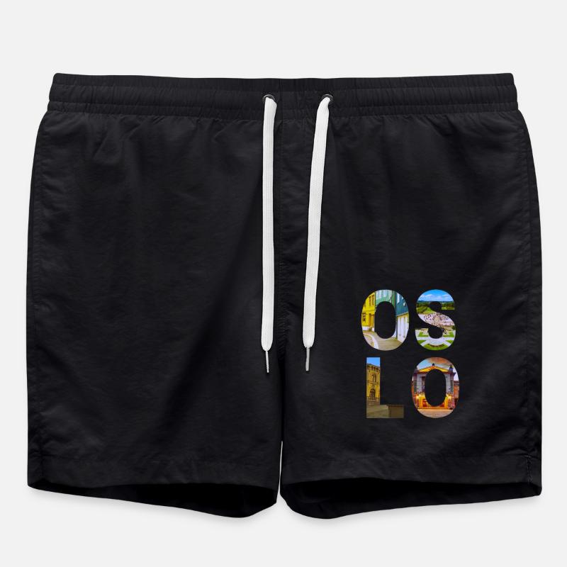 Oslo, Norway - Swim Trunks - black