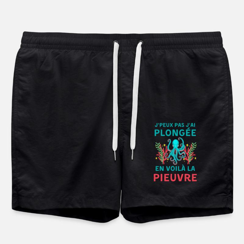 Plongée sous marine pieuvre - Short de bain - noir