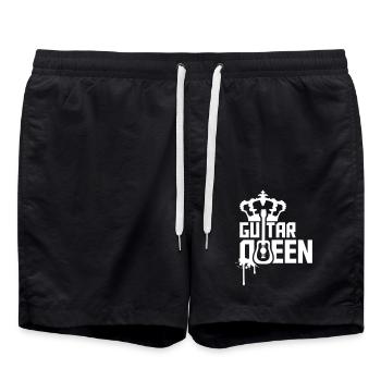 Guitar Queen Guitar Crown Guitarist Queen - Short de bain - noir - Devant - AI Model Male 185 light (185cm)