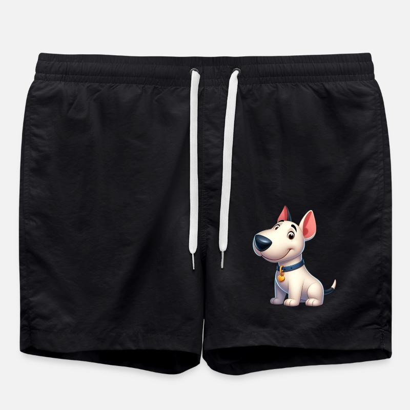 Bull Terrier 5 - Swim Trunks - black