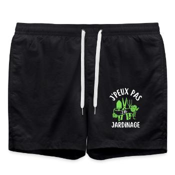 Arrosages jardin - Short de bain - noir - Devant - AI Model Male 185 light (185cm)
