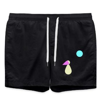 Longing Moonlight Gift - Swim Trunks - black - Front - AI Model Male 185 light (185cm)