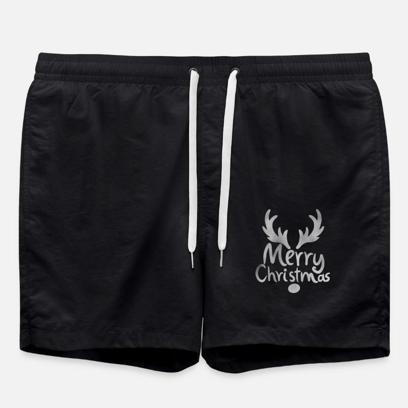 Merry Christmas - Swim Trunks - black