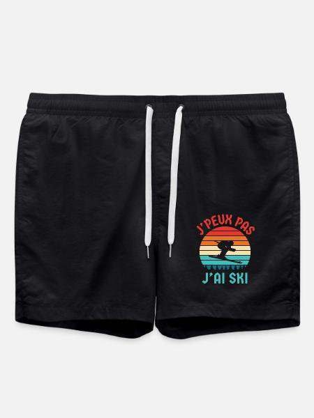 Je peux pas j ai ski - Short de bain - noir