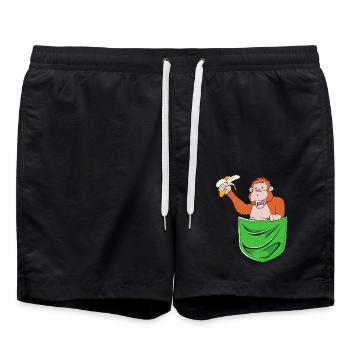Orang-outan - Short de bain - noir - Devant - AI Model Male 185 light (185cm)