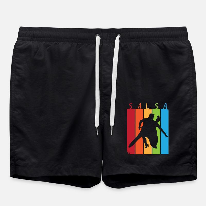 Salsa Dancer Dancer - Swim Trunks - black