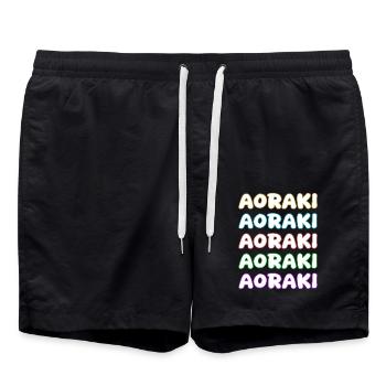 Climbing Aoraki - Swim Trunks - black - Front - AI Model Male 185 light (185cm)
