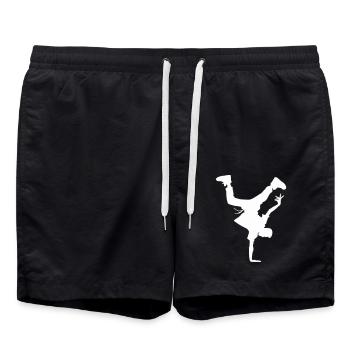 Breakdance - Short de bain - noir - Devant - AI Model Male 185 light (185cm)