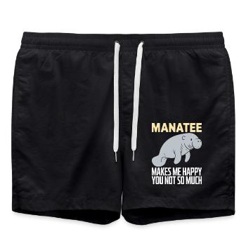 Manatee - Swim Trunks - black - Front - AI Model Male 185 light (185cm)