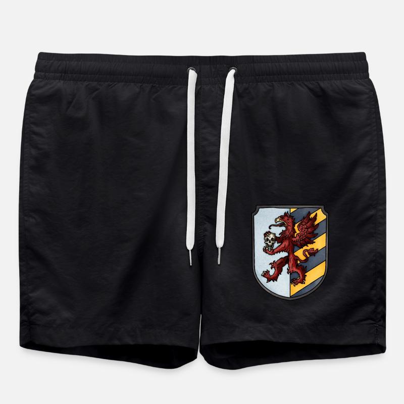 Armoiries du griffon rouge - Short de bain - noir