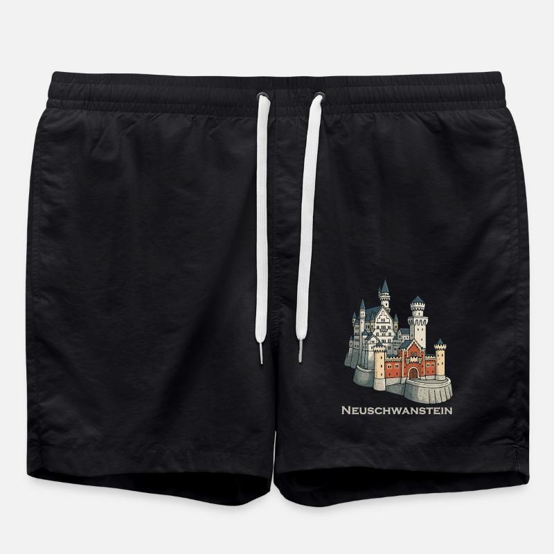 Neuschwanstein - Short de bain - noir