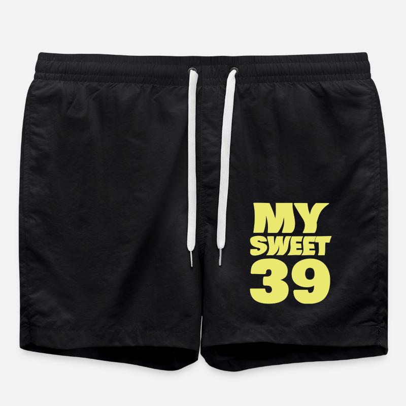 39 ans - Short de bain - noir