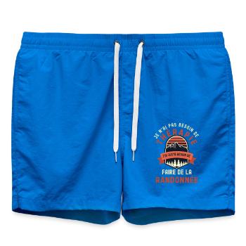 Pas besoin de therapie juste la randonnes - Short de bain - cobalt blue - Devant