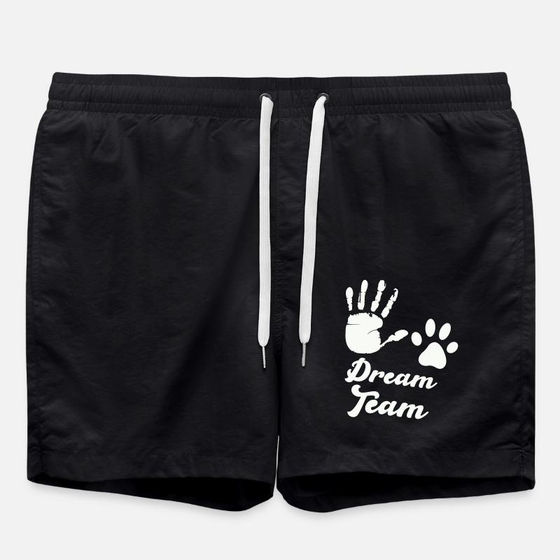 pfote hand dream team - Badeshorts - Schwarz