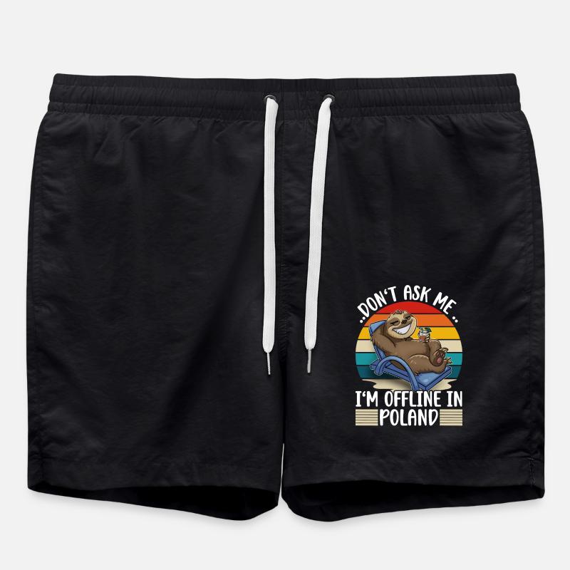 Vacances Pologne - Short de bain - noir
