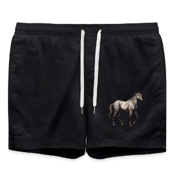 Cheval Animal - Short de bain - noir - Devant - AI Model Male 185 light (185cm)