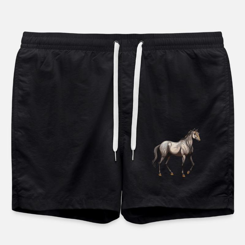 Cheval Animal - Short de bain - noir