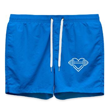 Haltères Heart Gym Training Shirt blanc - Short de bain - cobalt blue - Devant