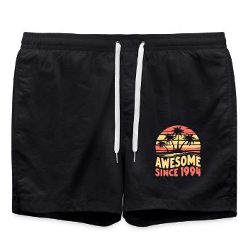 Awesome Seit 1994 Geburtstag - Badeshorts - Schwarz - Vorne - AI Model Male 185 light (185cm)