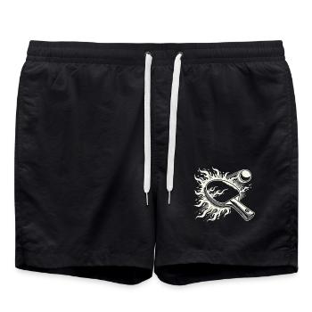 Raquettes de tennis de table Flammes Jeu de tennis de table - Short de bain - noir - Devant - AI Model Male 185 light (185cm)
