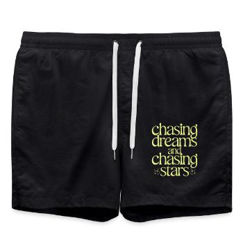 Signes du zodiaque Sagittaire : à la poursuite des rêves et des étoiles - Short de bain - noir - Devant - AI Model Male 185 light (185cm)