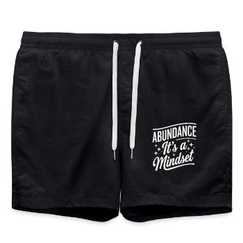 Fülle Es Ist Eine Denkweise Zitat - Badeshorts - Schwarz - Vorne - AI Model Male 185 light (185cm)
