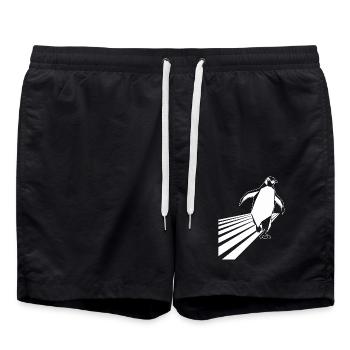 Running Penguin Running Jogging - Short de bain - noir - Devant - AI Model Male 185 light (185cm)