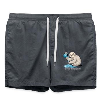 Paresseuse Verseau : faites-le à votre façon - Short de bain - charbon - Devant - AI Model Male 185 light (185cm)