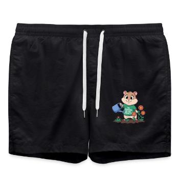 Ich Wachse Auf Dir, Oder? - Badeshorts - Schwarz - Vorne - AI Model Male 185 light (185cm)