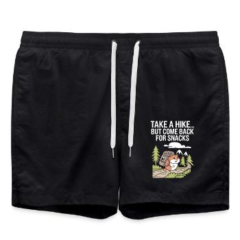 Faire de la randonnée... Mais revenez pour des collations - Short de bain - noir - Devant - AI Model Male 185 light (185cm)