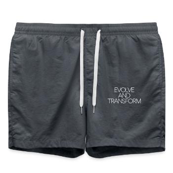Evolve And Transform Inspirational - Swim Trunks - anthracite - Front - AI Model Male 185 light (185cm)