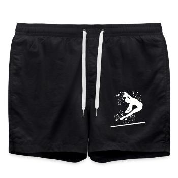 Gymnasts Uneven Bars Artistic Gymnastics - Swim Trunks - black - Front - AI Model Male 185 light (185cm)