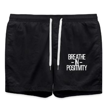 Positivity An Inspiring Spiritual - Swim Trunks - black - Front - AI Model Male 185 light (185cm)