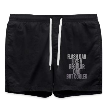 Bloc Flash Papa Boulderer - Short de bain - noir - Devant - AI Model Male 185 light (185cm)