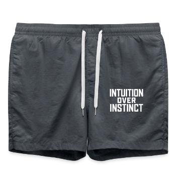 L’intuition plutôt que l’instinct : une source d’inspiration - Short de bain - charbon - Devant - AI Model Male 185 light (185cm)