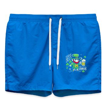 Fête de la Saint-Patrick avec de la bière et des blagues - Short de bain - cobalt blue - Devant