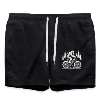 Vélo Aventure Cycliste Forêt Yeti - Short de bain - noir - Devant - AI Model Male 185 light (185cm)